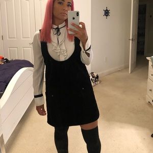 Corduroy overall dress